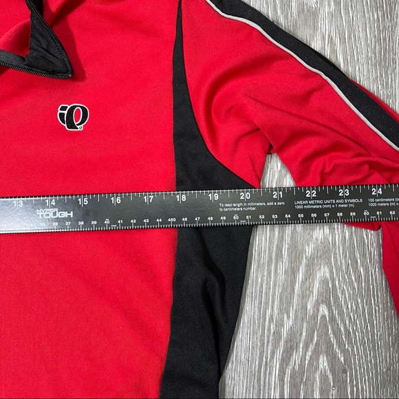 Pearl iZumi Men’s Large Red Long Sleeve Quarter Zip - Picture 10 of 10